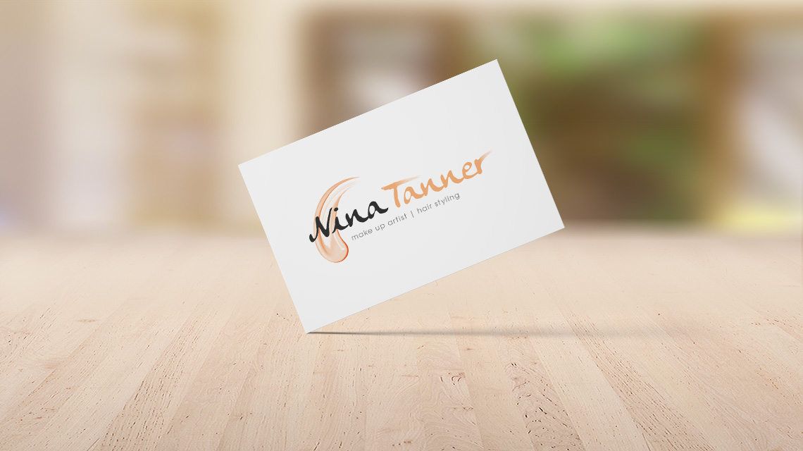 Nina Tanner makeup artist logo design