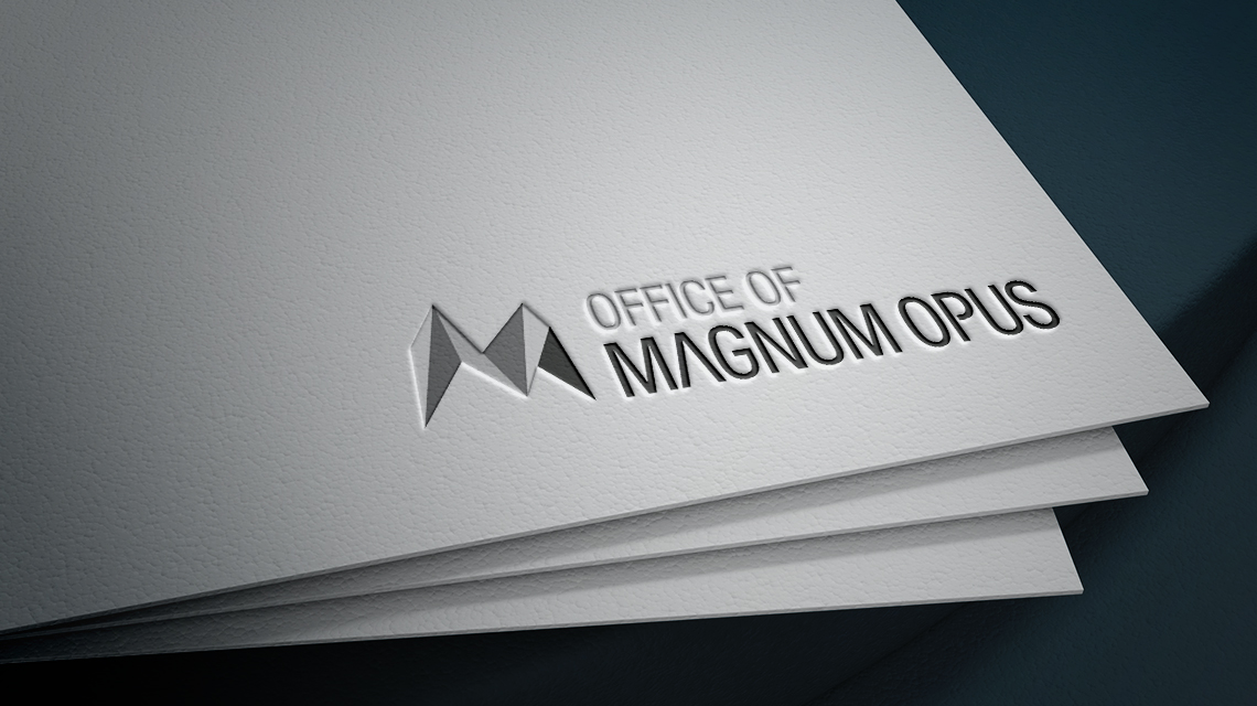Office if Magnum Opus logo design