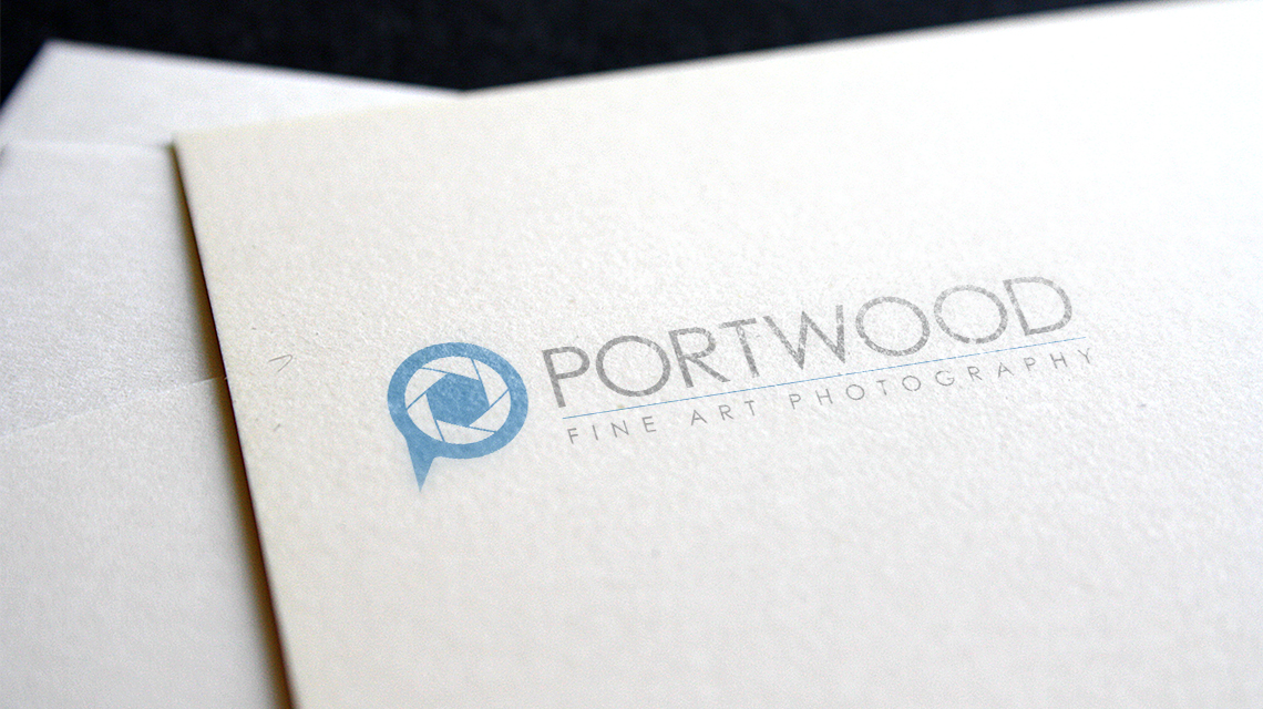 Portwood fine art photography logo design